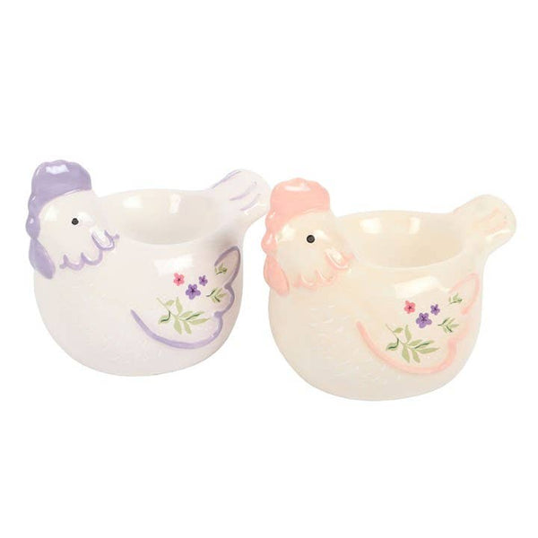 Coquetiers Poules Florales