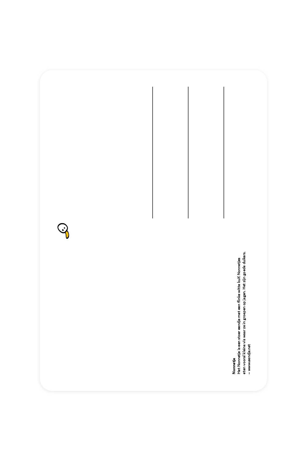 Carte postale avec nonne