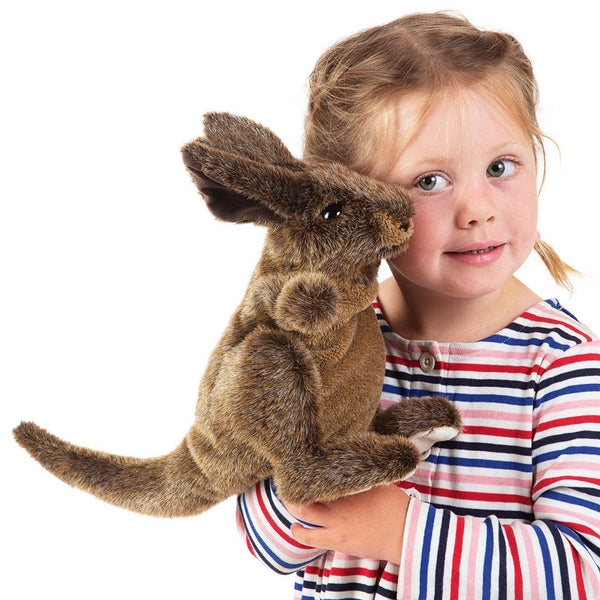 Marionnette à main Jeune kangourou Folkmanis réaliste