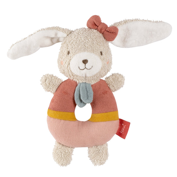 Anneau hochet lapin – 17 cm