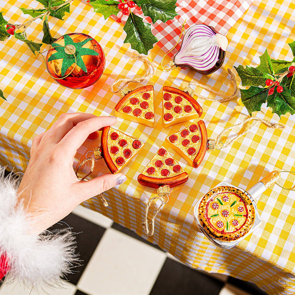 Boules de Noël Part de Pizza 5-Pack