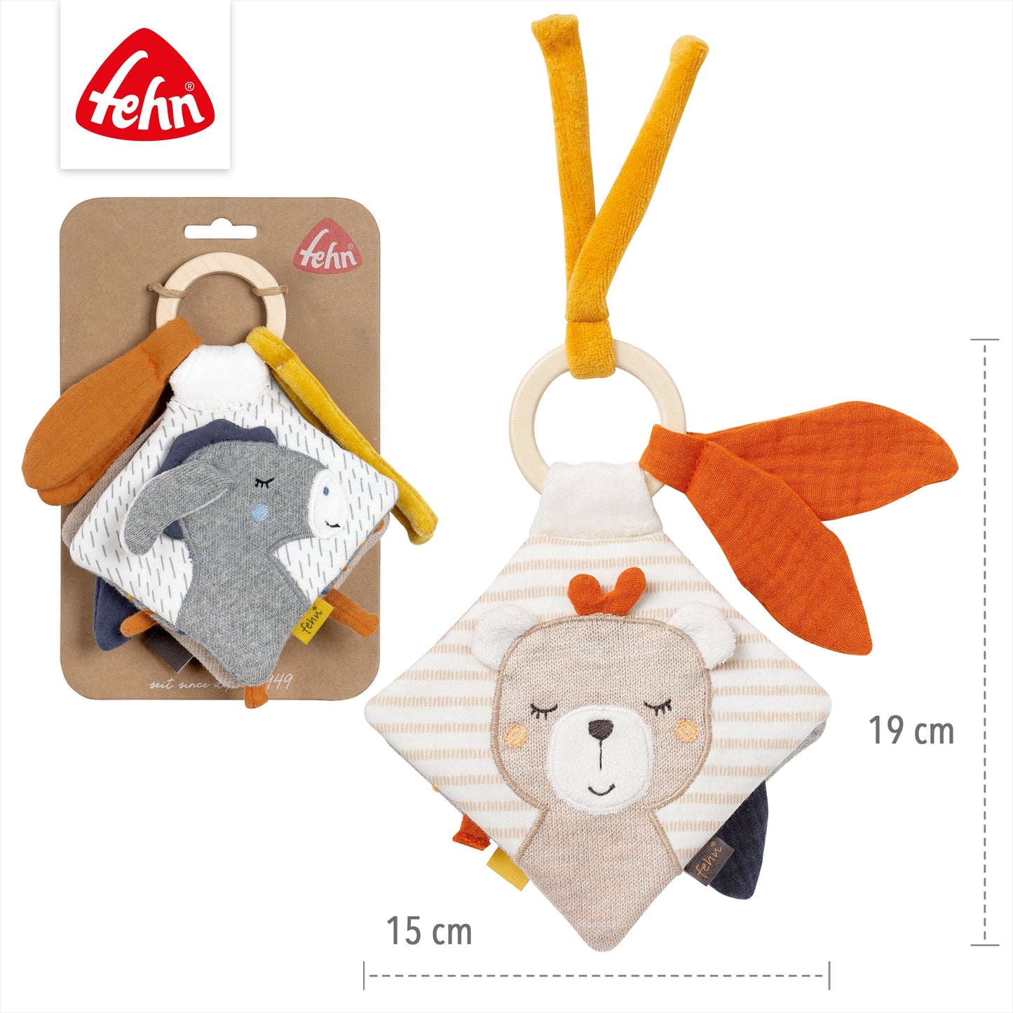 Stoffbuch Esel & Teddy
