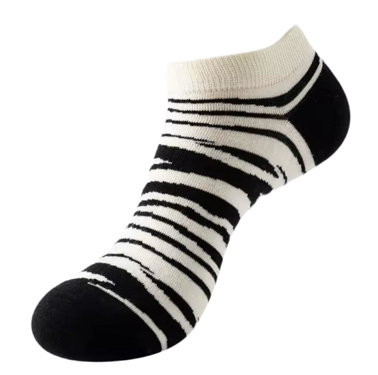 chaussettes courtes zebrees