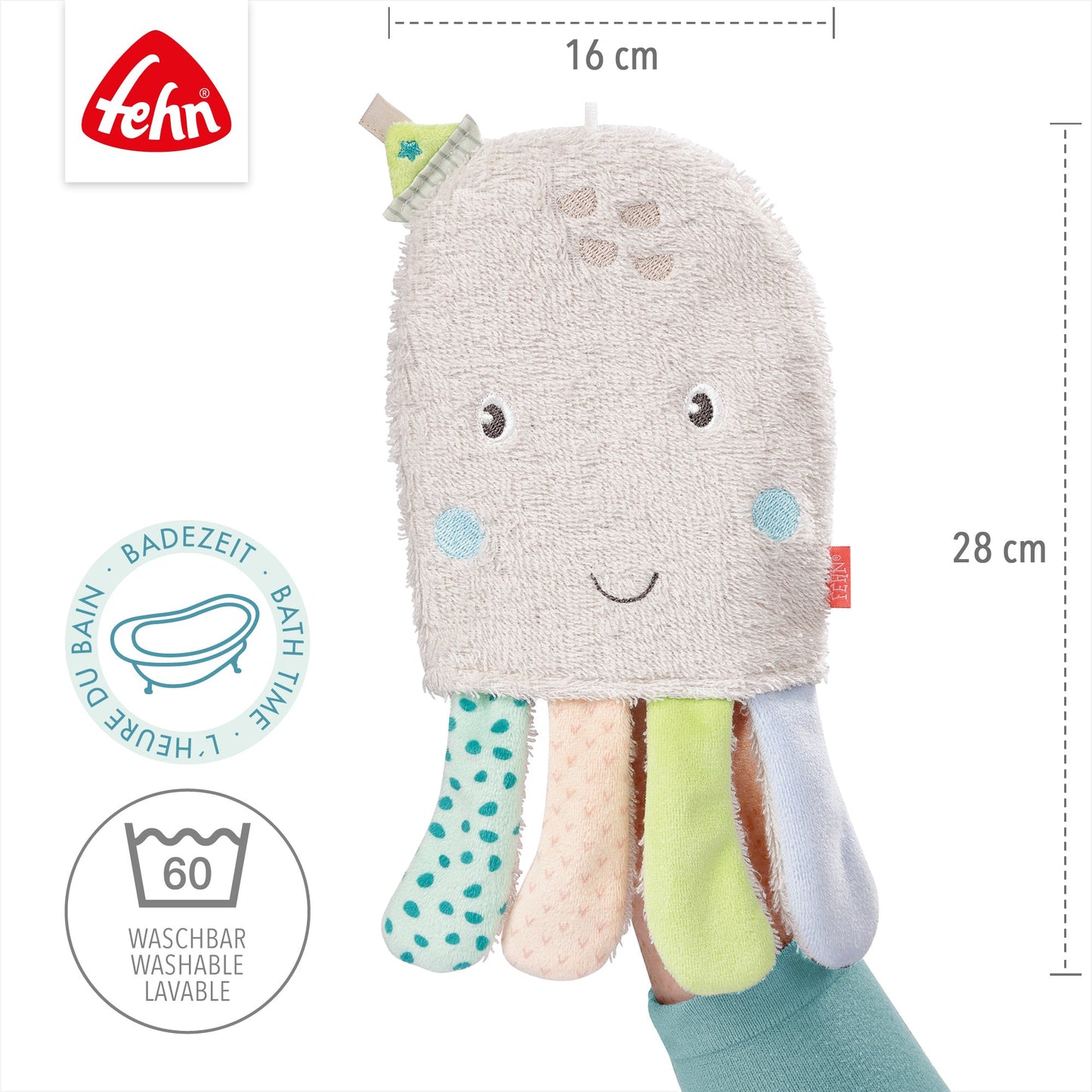 Waschhandschuh Oktopus