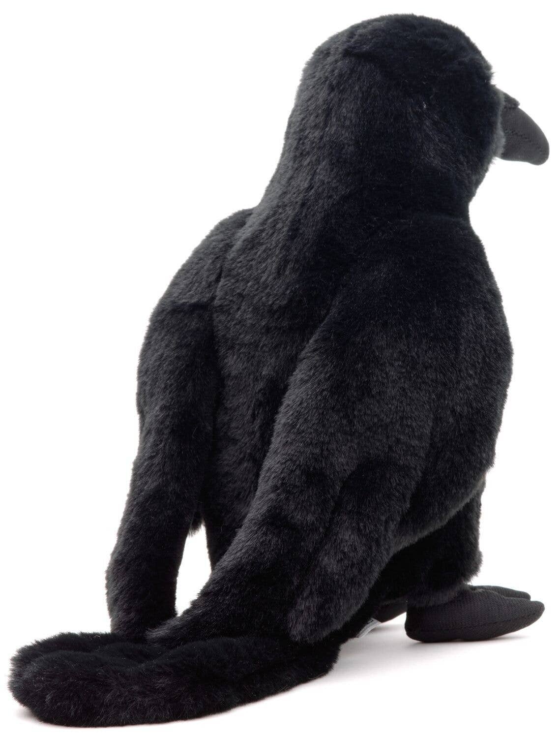 Black crow - 23 cm (height) - soft toy/plush