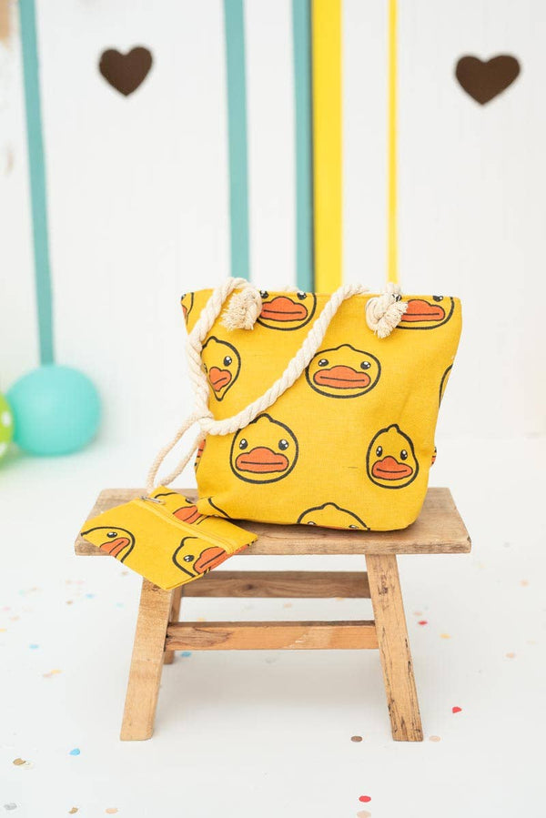 Petit sac pour enfants avec motif canard crochet fait main cadeau de naissance pour bébé