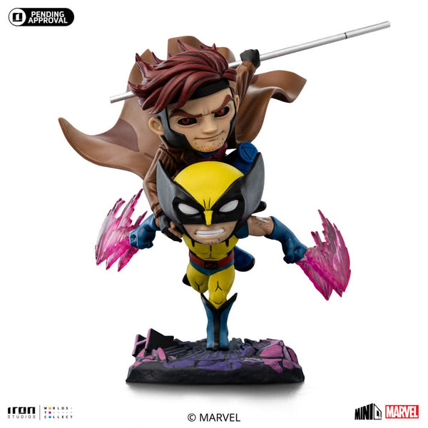 Figurine Gambit and Wolverine - X-Men '97 - Mini Co. - Marvel Comics