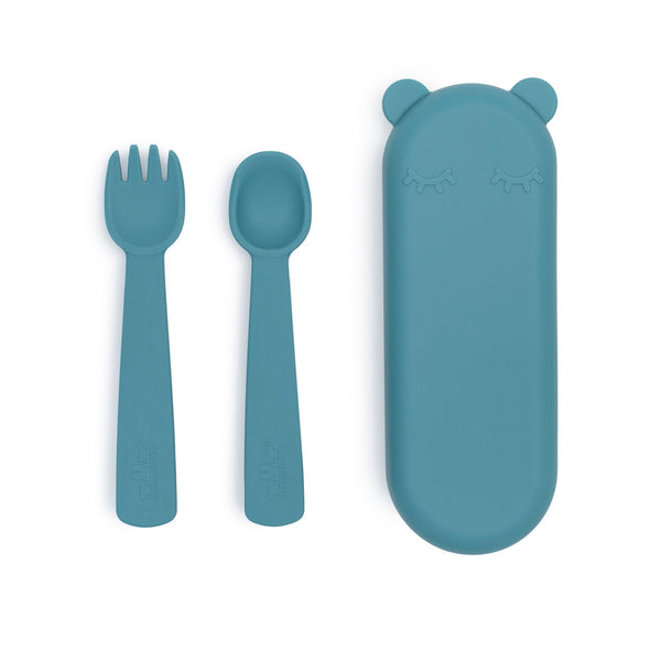 Set di posate per bambini blu anatra