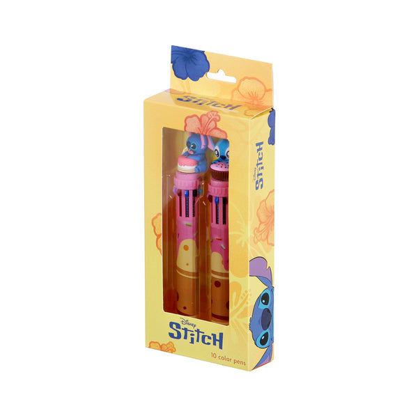 Pack Mix de 2 Stylos 10 Couleurs Disney Lilo & Stitch – Multicolore