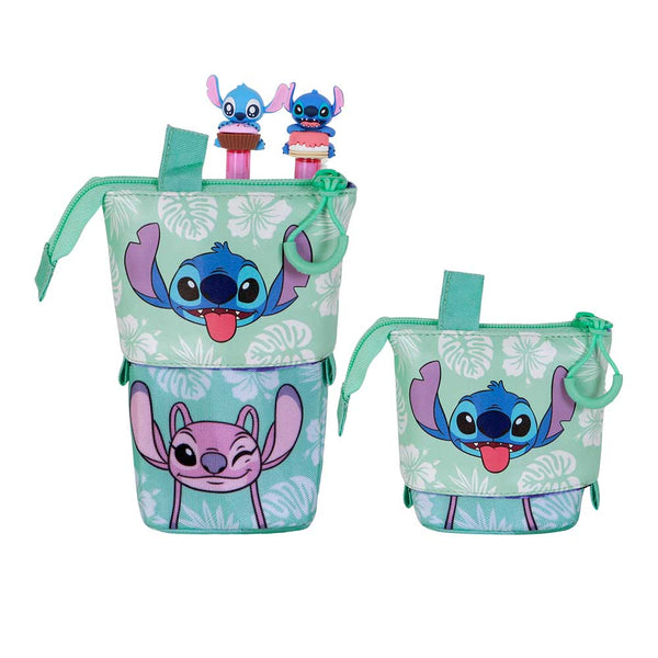 Trousse Mignonne + 2 Stylos Gel Effaçables Disney Lilo & Stitch « Aloha »