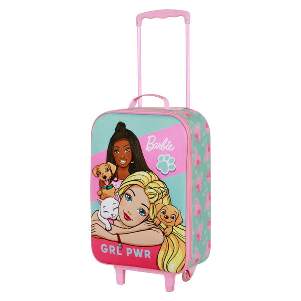Valise à Roulettes Soft 3D Barbie « Pets »