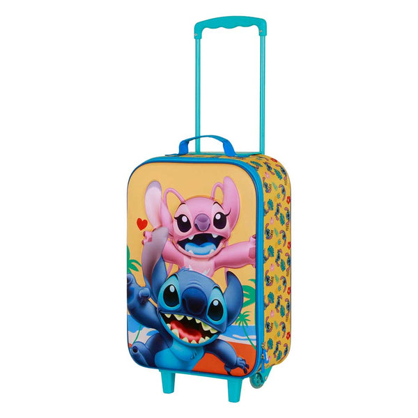 Valise à Roulettes Soft 3D Disney Lilo & Stitch « Ocean »