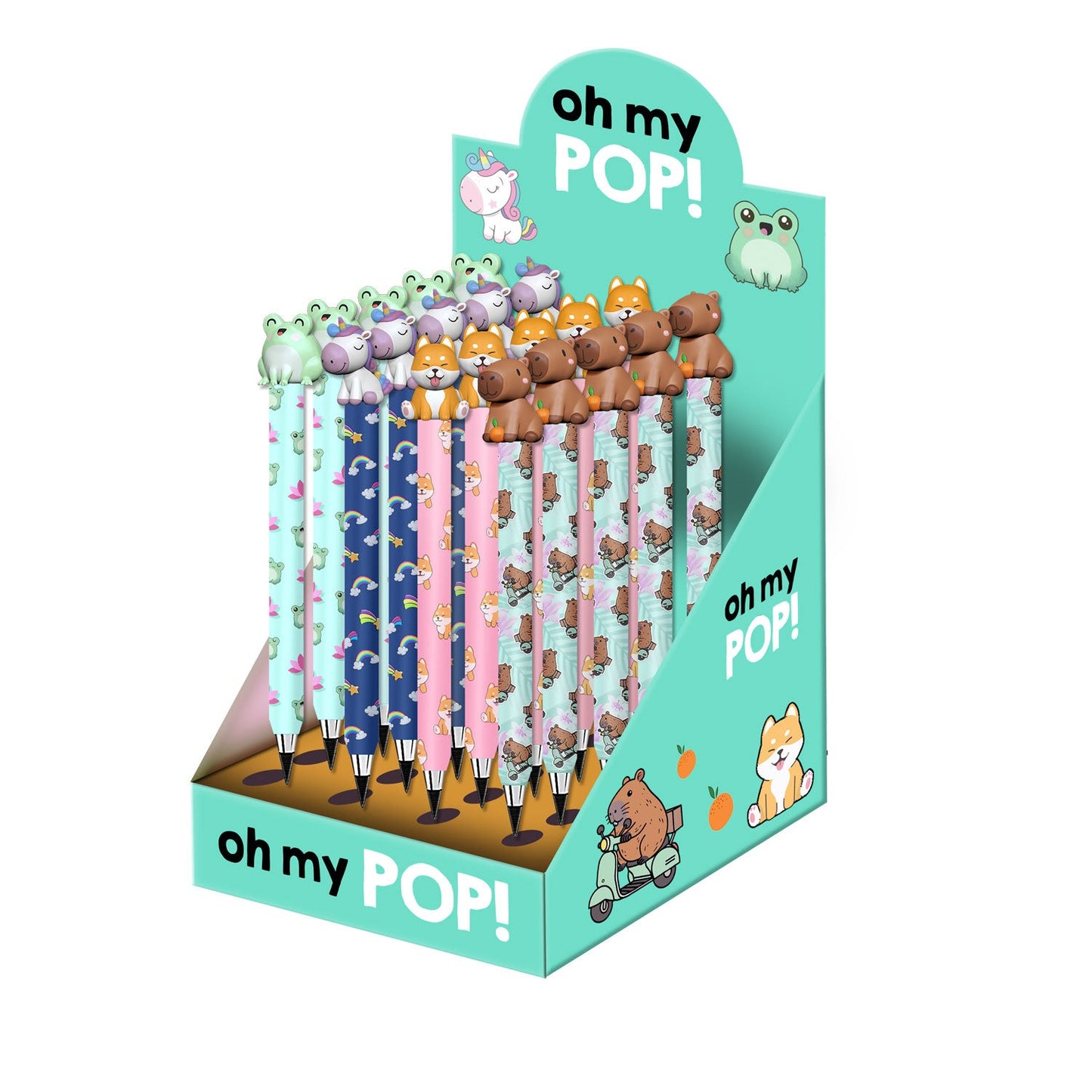 Présentoir 24 Unités Crayon Éternel Oh My Pop! « Mix »