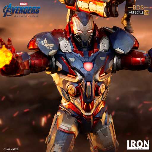 Iron Patriot & Rocket Statue - Avengers: Endgame - Art Scale 1/10 - Iron Studios