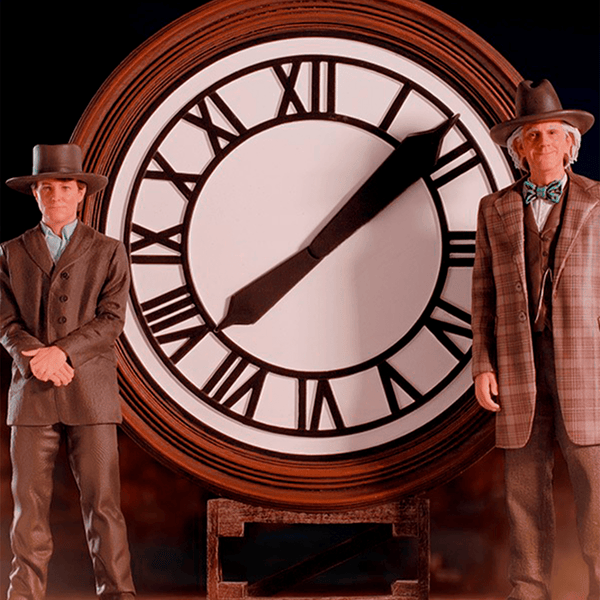 Statue Marty and Doc at the Clock - Back to the Future - Art Scale 1/10
