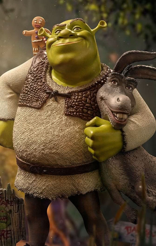 Statue Shrek, Donkey and The Gingerbread Man - Shrek - Art Scale 1/10