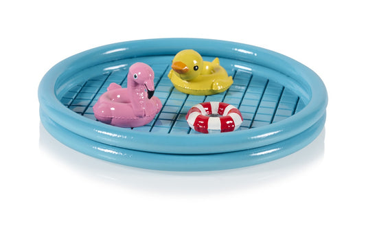 Soporte para joyas de fiesta en la piscina