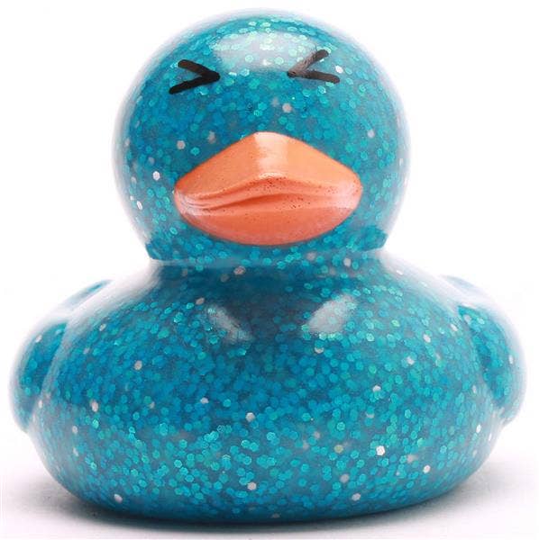 Glittereendje - Blauw