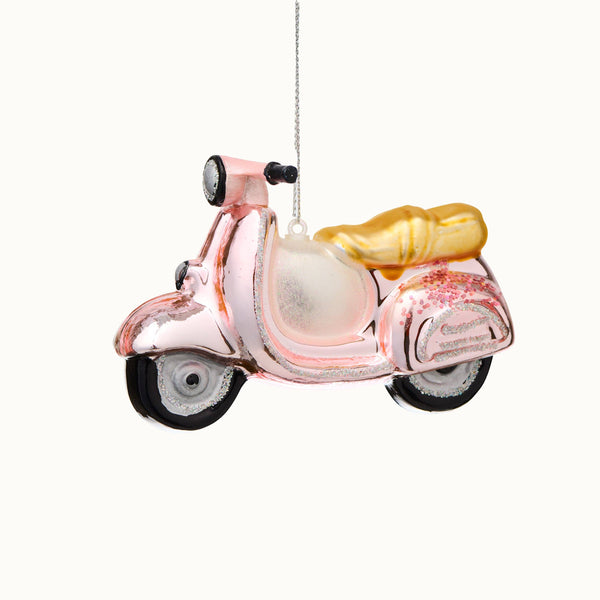 Decorazione sospesa retrò rosa scooter