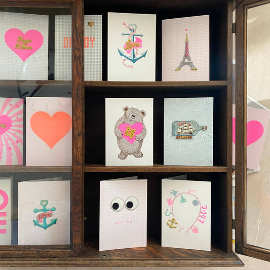 Tarjeta de San Valentín - Corazón rosa