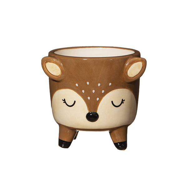 Mini pot de fleurs Cerf sur pieds