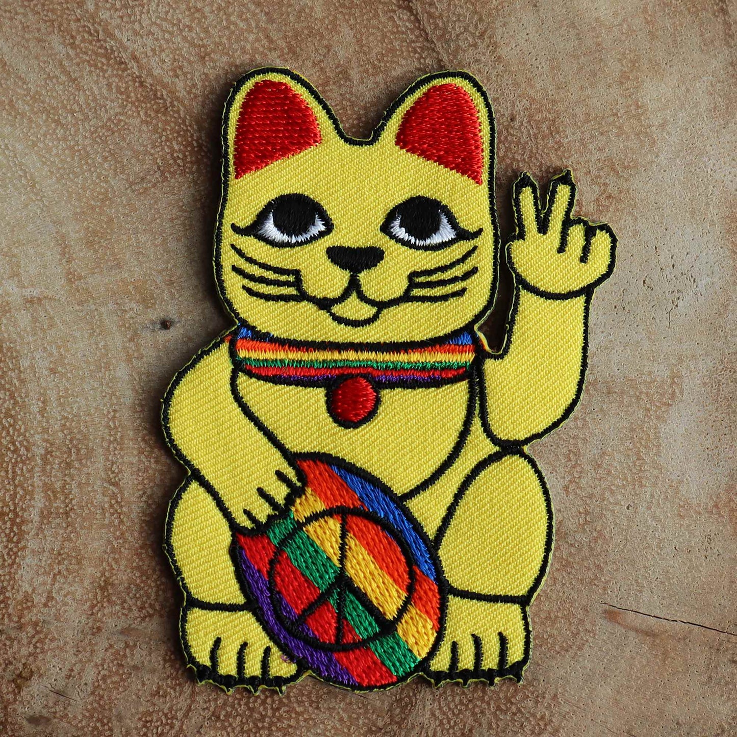 Patch Chat chanceux Peace