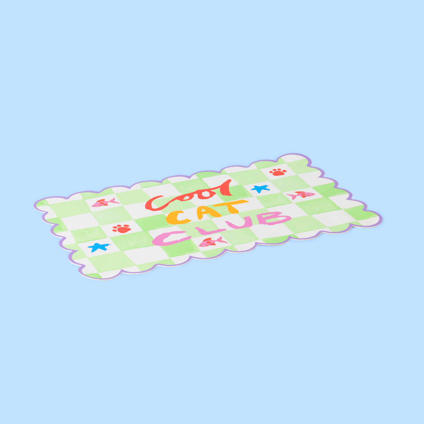 Cool Cat Club Pet Food Mat