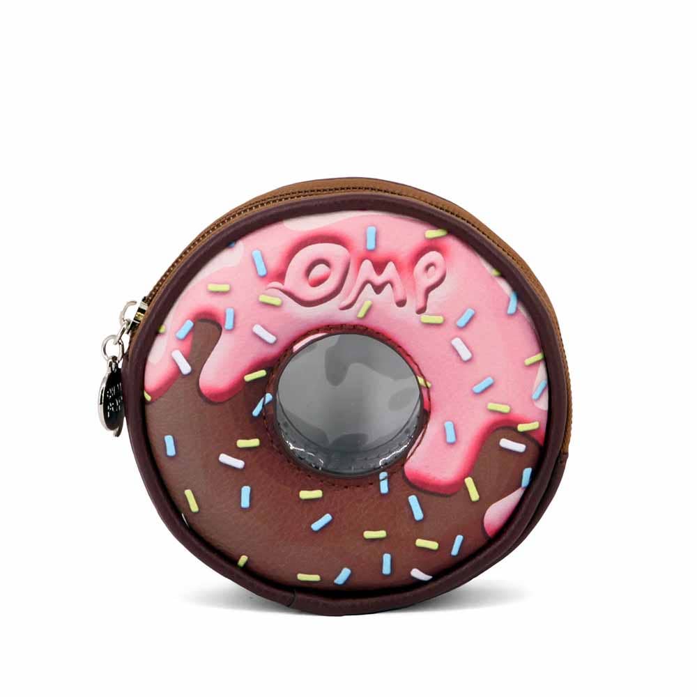Oh My Pop! Porta-moedas redondo chocolate