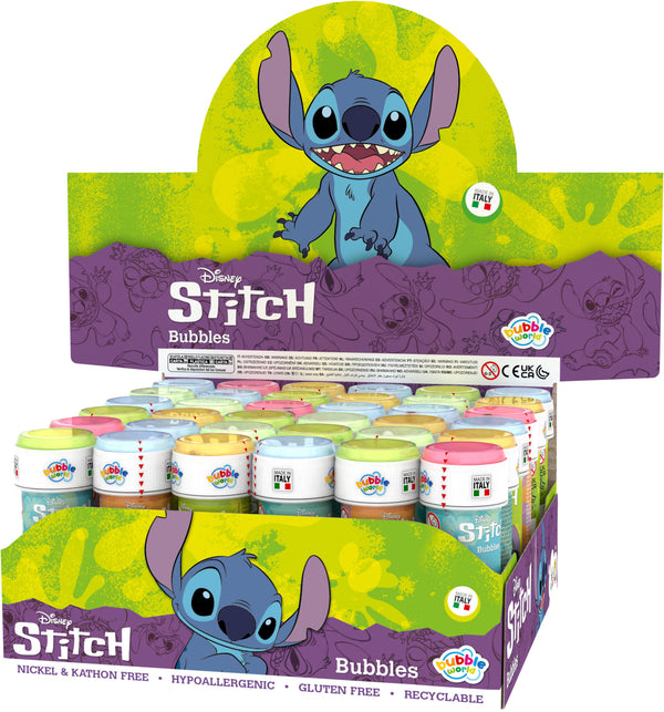 Coffret bulles de savon Stitch Disney – Présentoir 36 flacons 60 ml