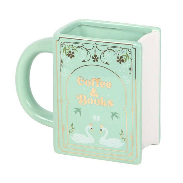 Mug en Forme de Livre – Café et Livres