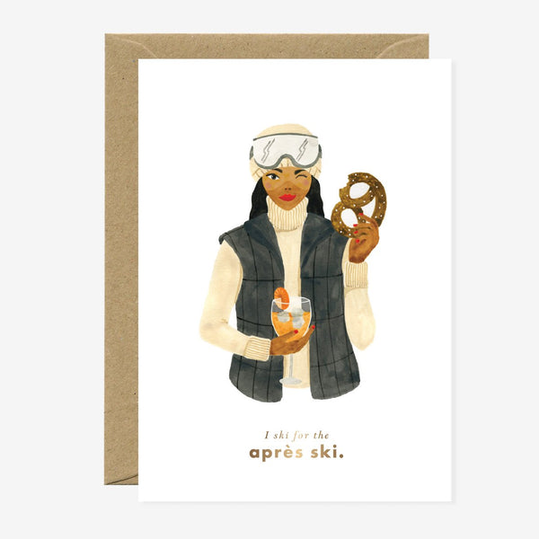Après ski - Carte de voeux