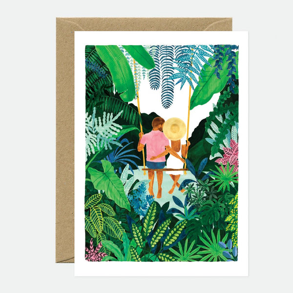 Swing lovers - Greeting card