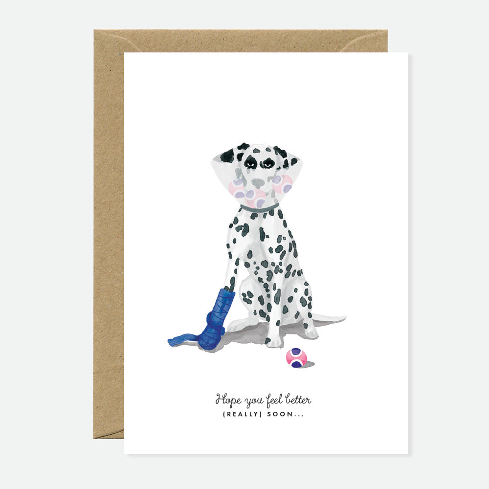 Feel Better Dog - Greeting Card