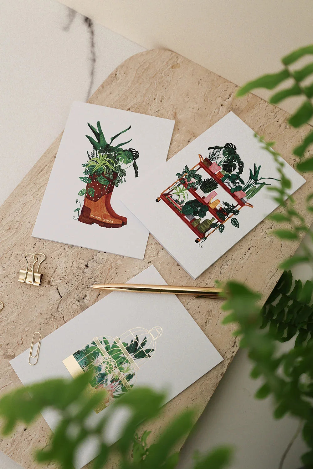 Plant shelf - Greeting card