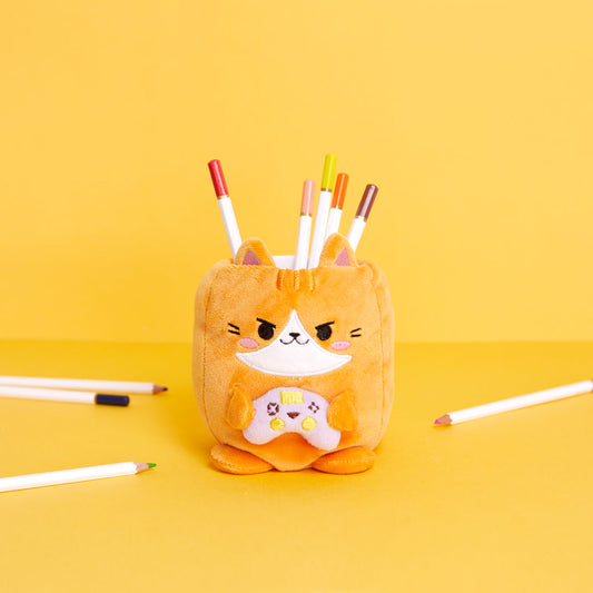 Fluffy Kawaii Gamer Pencil Holder