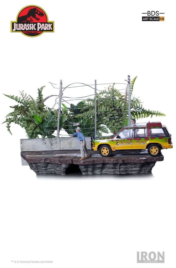 T-Rex Attack Statue - Jurassic Park (SET B) - Art Scale 1/10