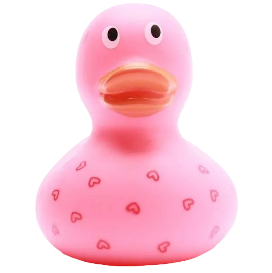 Canard Cœurs - rose