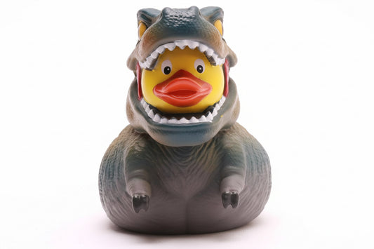 Dinosaurio gris pato T-Rex