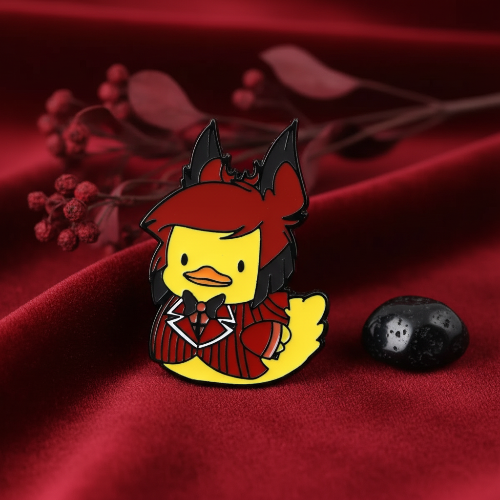 Elegant Demon Yellow Duck Pin