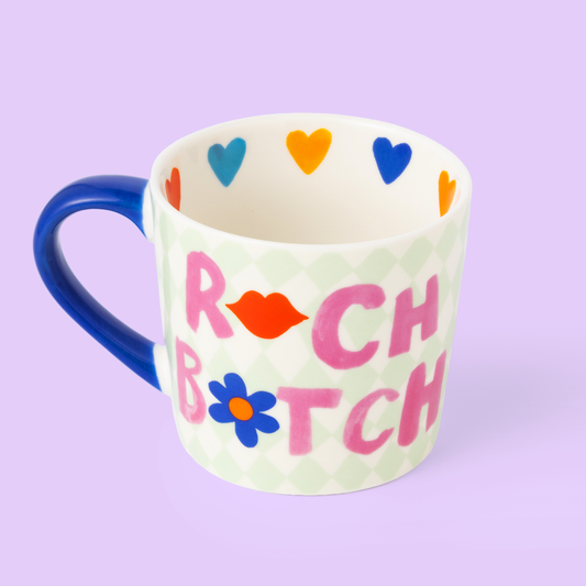 Mug Girly « R*ch B*tch »