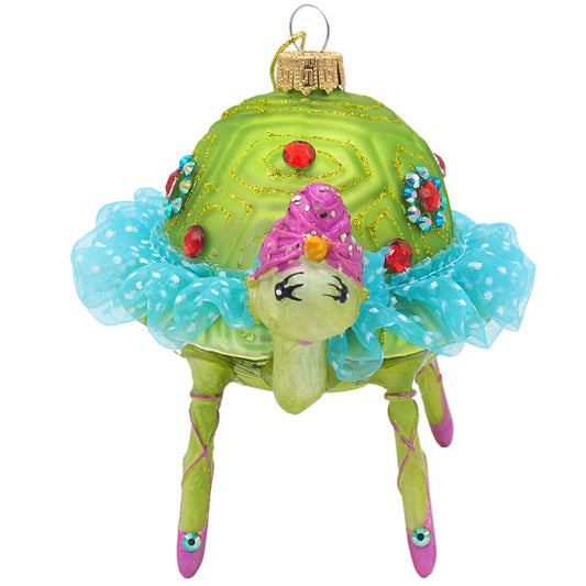 Ballerina Turtle Christmas Ornament