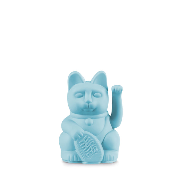 Mini Chat Chanceux Bleu Clair "Emi"