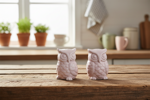 Salière et poivrière Hiboux – vue 2