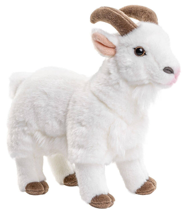 Peluche chèvre de montagne blanche uni Uni Toys