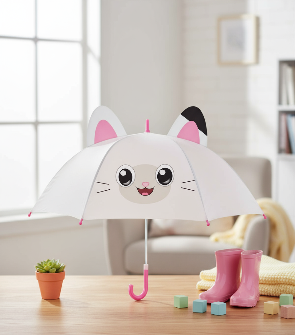 Gabby's Dollhouse Umbrella with Ears