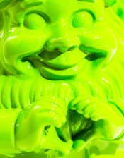 Gnomo de jardim "Mãos em forma de coração" Verde fluorescente M
