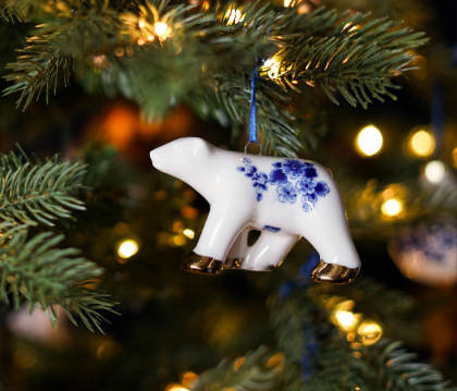 Decorazione natalizia a forma di orso polare