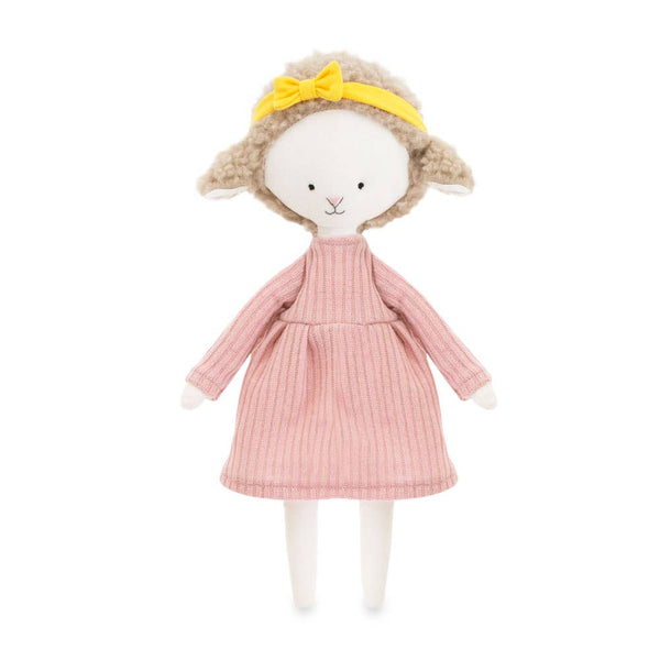 Brinquedo de peluche em algodão Cotti Motti, Zoe, a ovelha - 29 cm, desde o nascimento