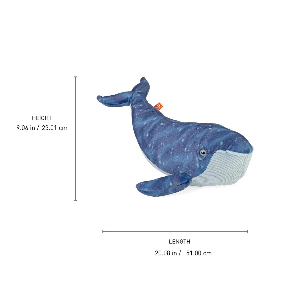 Wild Republic Cuddlekins Blue Whale Stuffed Animal - 12" Stuffed Animals