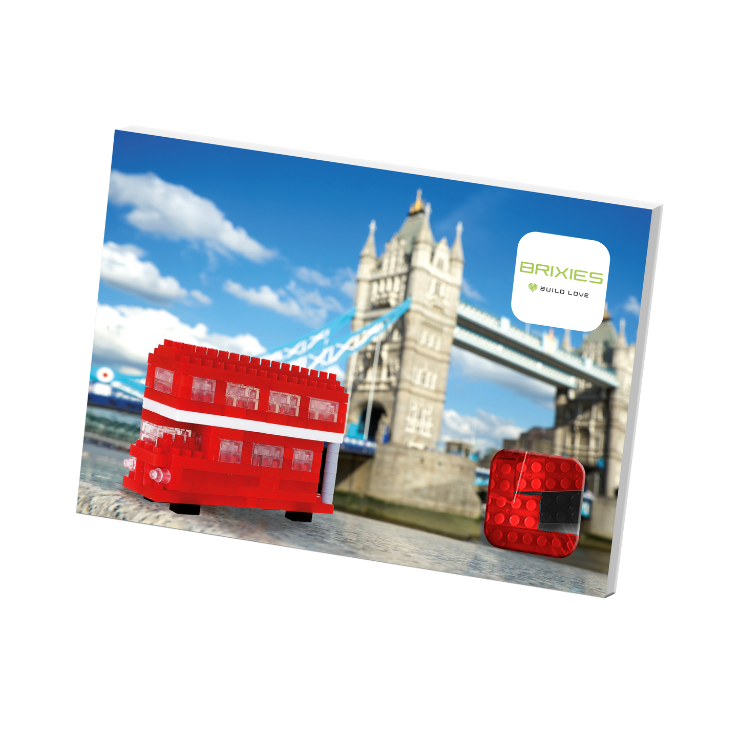 BRIXIES Postkarte Tourbus